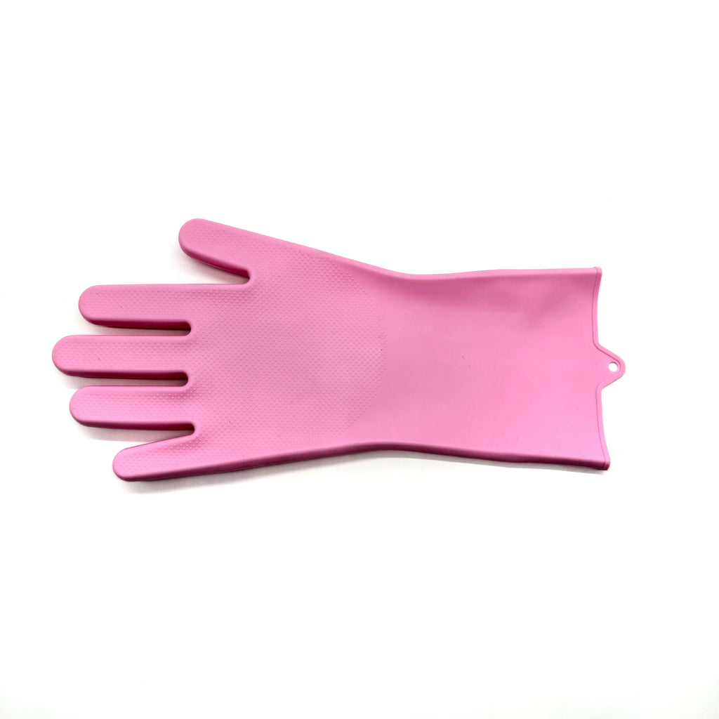 Multi-Use Silicone Cleaning Gloves with Scrub Brush