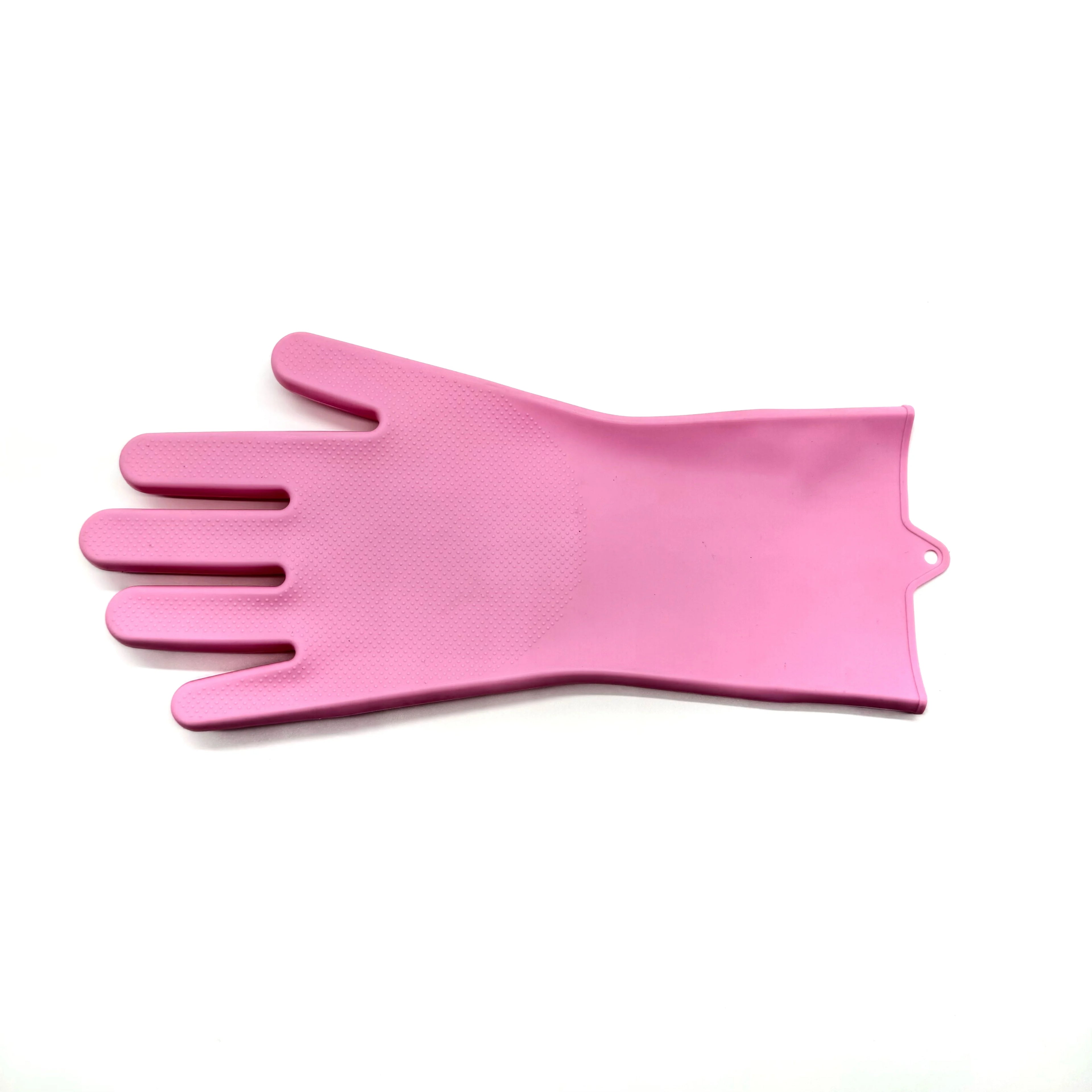 Multi-Use Silicone Cleaning Gloves with Scrub Brush