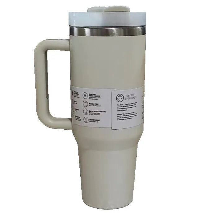 Thermal Travel Mug with Straw – 40oz Stainless Steel