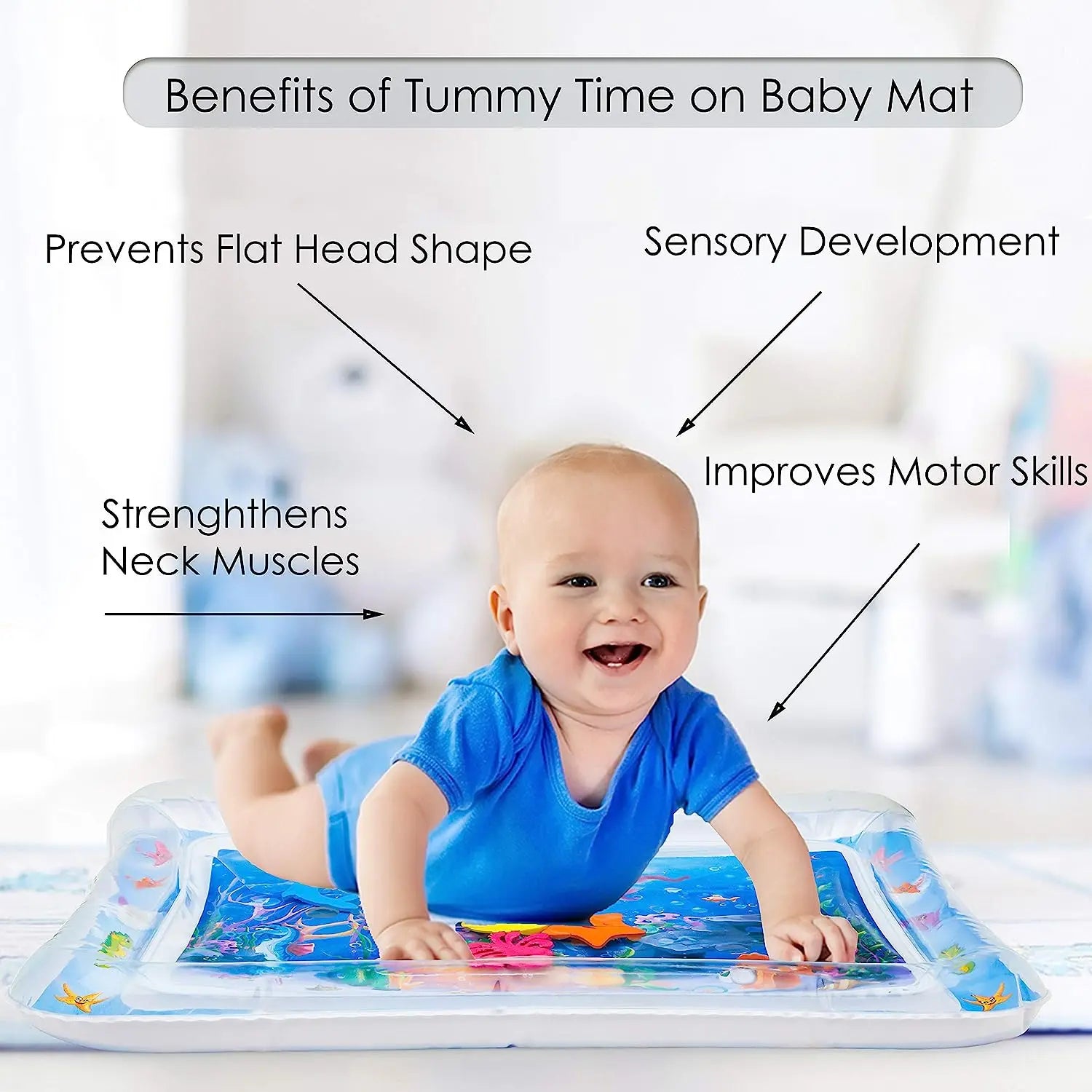 Tummy Time Water Play Mat for Babies