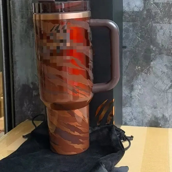 Thermal Travel Mug with Straw – 40oz Stainless Steel