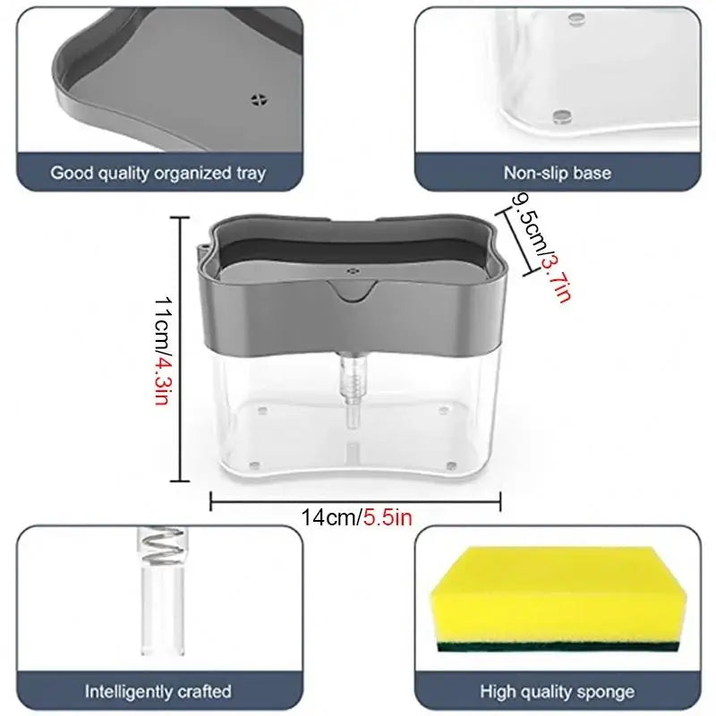 Convenient Soap Pump with Sponge Holder